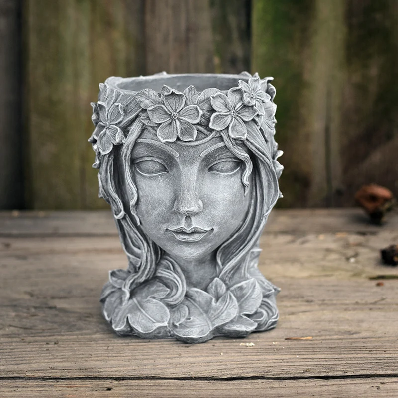 Creatives Resin Flower Vases Figurines Flowers Pot Home Decor for Interior Home Office K888
Creatives Resin Flower Vases Figurines Flowers Pot Home Decor for Interior Home Office K888