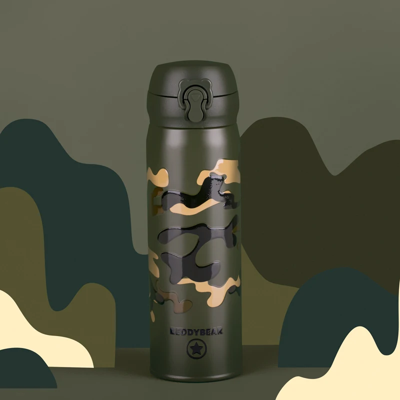 Bear adult mug camouflage kettle stainless steel water mug men and women couples car cups
Bear adult mug camouflage kettle stainless steel water mug men and women couples car cups