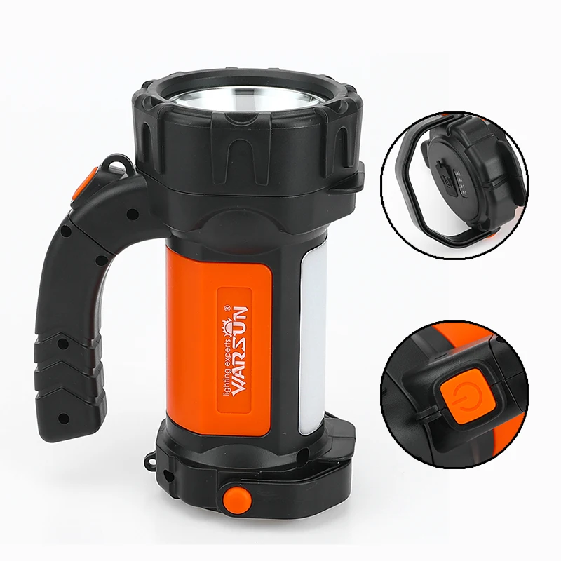 Portable Lanterns LED Flashlight Super Bright With Side Light Searchlight By 18650 Battery 6 Lighting Modes LED Flashlight
Portable Lanterns LED Flashlight Super Bright With Side Light Searchlight By 18650 Battery 6 Lighting Modes LED Flashlight