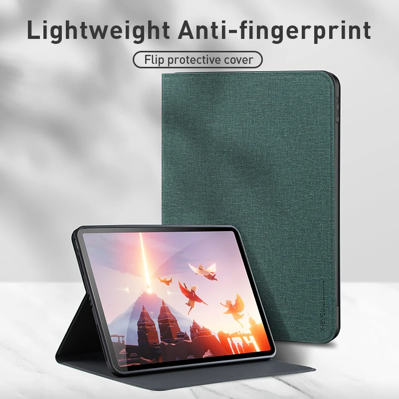 For iPad Pro 11 12.9 2021 2020 2018 Case X-Level Mininalist Tablet Case Smart Flip Fabric+TPU Cover for iPad Air 4 10.9 Sleeve 
For iPad Pro 11 12.9 2021 2020 2018 Case X-Level Mininalist Tablet Case Smart Flip Fabric+TPU Cover for iPad Air 4 10.9 Sleeve