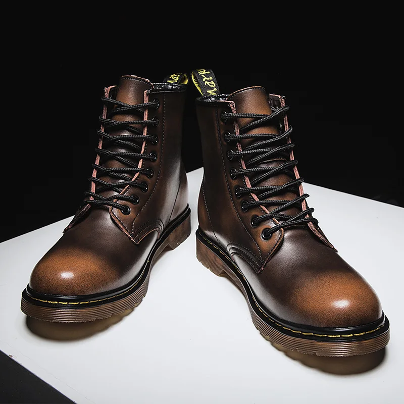 Leather Work Boots Leisure Shoes Mens Leather Ankle Boots Men Casual Man Fashion High Sneakers Vintage For Top Sports Shoe
Leather Work Boots Leisure Shoes Mens Leather Ankle Boots Men Casual Man Fashion High Sneakers Vintage For Top Sports Shoe