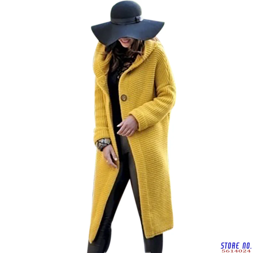 XXXL 2020 Autumn Winter Hooded Long Cardigan Women Casual Long Sleeve Korean Sweater Coat Loose Knitted Cardigans LP155
XXXL 2020 Autumn Winter Hooded Long Cardigan Women Casual Long Sleeve Korean Sweater Coat Loose Knitted Cardigans LP155