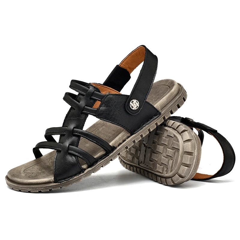 2022 Summer Men Sandals Cow Leather Casual Shoes Male Breathable Non-Slip Beach Shoes Men's Slippers Zapatos Hombre Designer
2022 Summer Men Sandals Cow Leather Casual Shoes Male Breathable Non-Slip Beach Shoes Men's Slippers Zapatos Hombre Designer