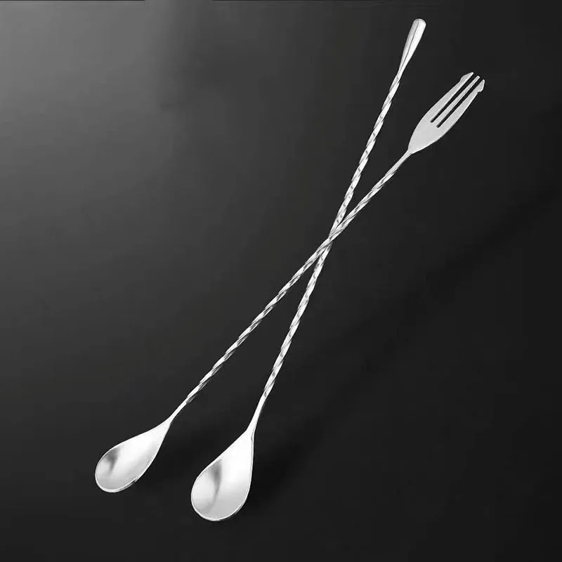 Stainless Steel Long Bar Spoon Milk Tea Shop Stirring Spoon Long Handle Coffee Drink Swizzling Stick Nightclub KTV Ice Cocktail
Stainless Steel Long Bar Spoon Milk Tea Shop Stirring Spoon Long Handle Coffee Drink Swizzling Stick Nightclub KTV Ice Cocktail