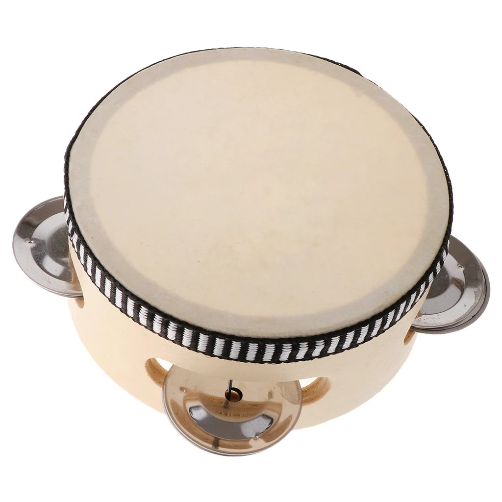 Hand Held Tambourine Drum with Metal Jingles Percussion Musical Instruments Toys for Church Party Dance (4 inch)
Hand Held Tambourine Drum with Metal Jingles Percussion Musical Instruments Toys for Church Party Dance (4 inch)