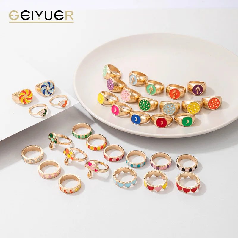Fashion Dripping Oil Rings for Girls Butterfly Design Ring Jewelry 2023 New Cute Cartoon Colorful Multi-element Ring Wholesale
Fashion Dripping Oil Rings for Girls Butterfly Design Ring Jewelry 2023 New Cute Cartoon Colorful Multi-element Ring Wholesale