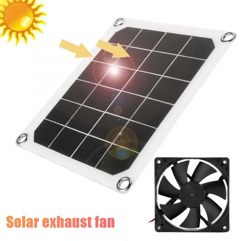 Solar Exhaust Fan IP65 Waterproof Portable 6V 10W Solar Panel USB Charging Air Vent Fan for Chicken Coops Pet House Kitchen
Solar Exhaust Fan IP65 Waterproof Portable 6V 10W Solar Panel USB Charging Air Vent Fan for Chicken Coops Pet House Kitchen