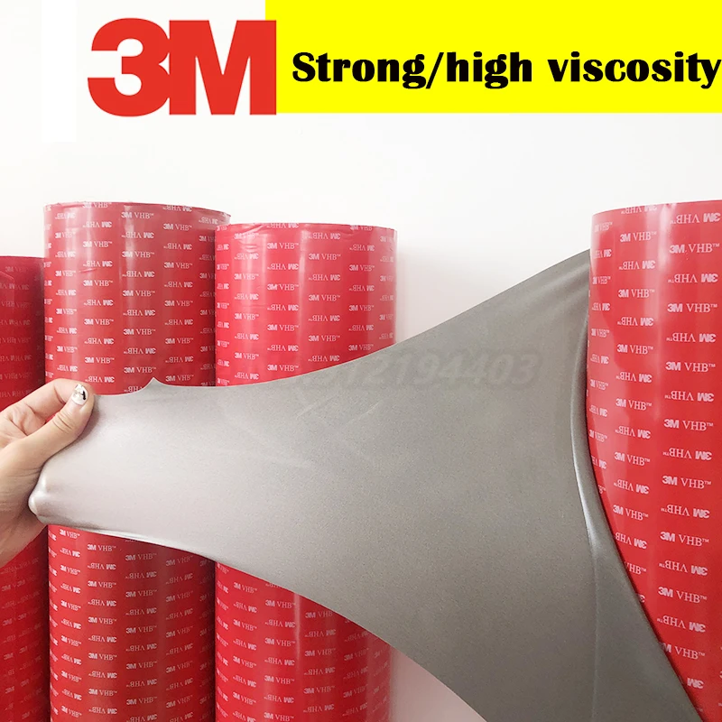 

Double sided Tape Car Special 3M 5608 VHB Gray Strong Acrylic Foam Tape 0.8mm Thickness 3M Double Side Adhesive Wall Decoration