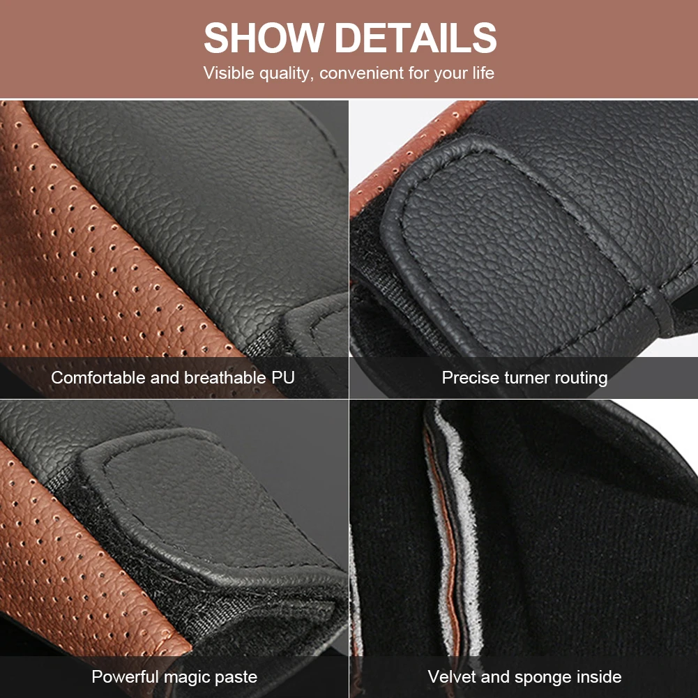 Car Gear Shift Knob Cover Protector Universal PU Leather Non-Slip Car Handbrake Protector Gear Shift Collars Interior Accessorie
Car Gear Shift Knob Cover Protector Universal PU Leather Non-Slip Car Handbrake Protector Gear Shift Collars Interior Accessorie