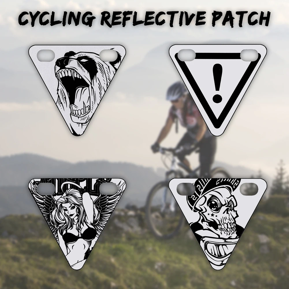 Bike Triangle Reflective Sign 2.6"x2.5" Tiny Reflector with Hanging Holes and Magnets for Cycling Outdoor Bicycle Accessories
Bike Triangle Reflective Sign 2.6"x2.5" Tiny Reflector with Hanging Holes and Magnets for Cycling Outdoor Bicycle Accessories