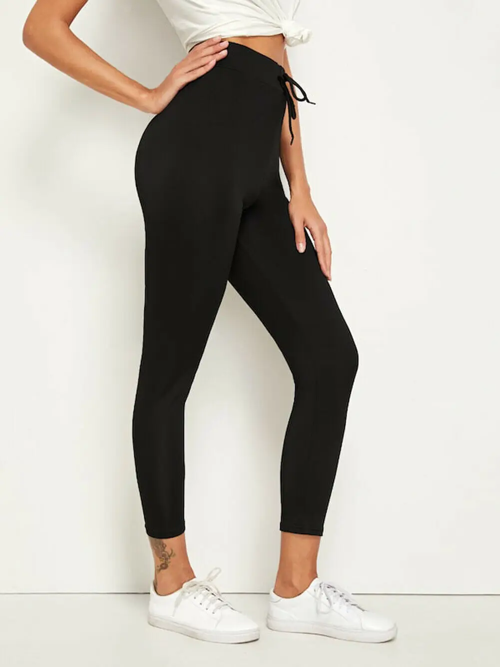 New Casual Women Solid Drawstring Waist Leggings Thermal Stretchy Legging Long Skinny Black Pants Fashion Slim Pencil Trousers
New Casual Women Solid Drawstring Waist Leggings Thermal Stretchy Legging Long Skinny Black Pants Fashion Slim Pencil Trousers