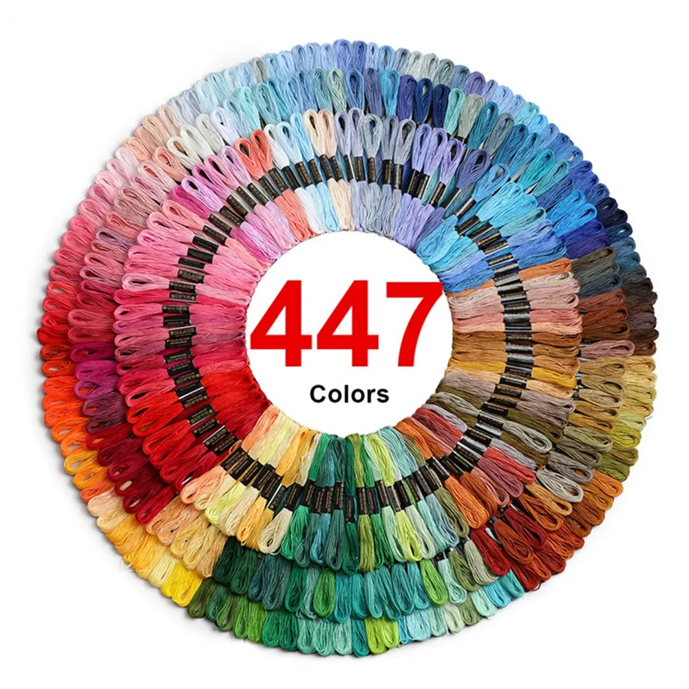 447 Pcs Embroidery Floss Cross Stitch Cotton Thread Sewing Skeins Craft 8 Meters Thread Floss Skein Cross Stitch Thread Sewing
447 Pcs Embroidery Floss Cross Stitch Cotton Thread Sewing Skeins Craft 8 Meters Thread Floss Skein Cross Stitch Thread Sewing