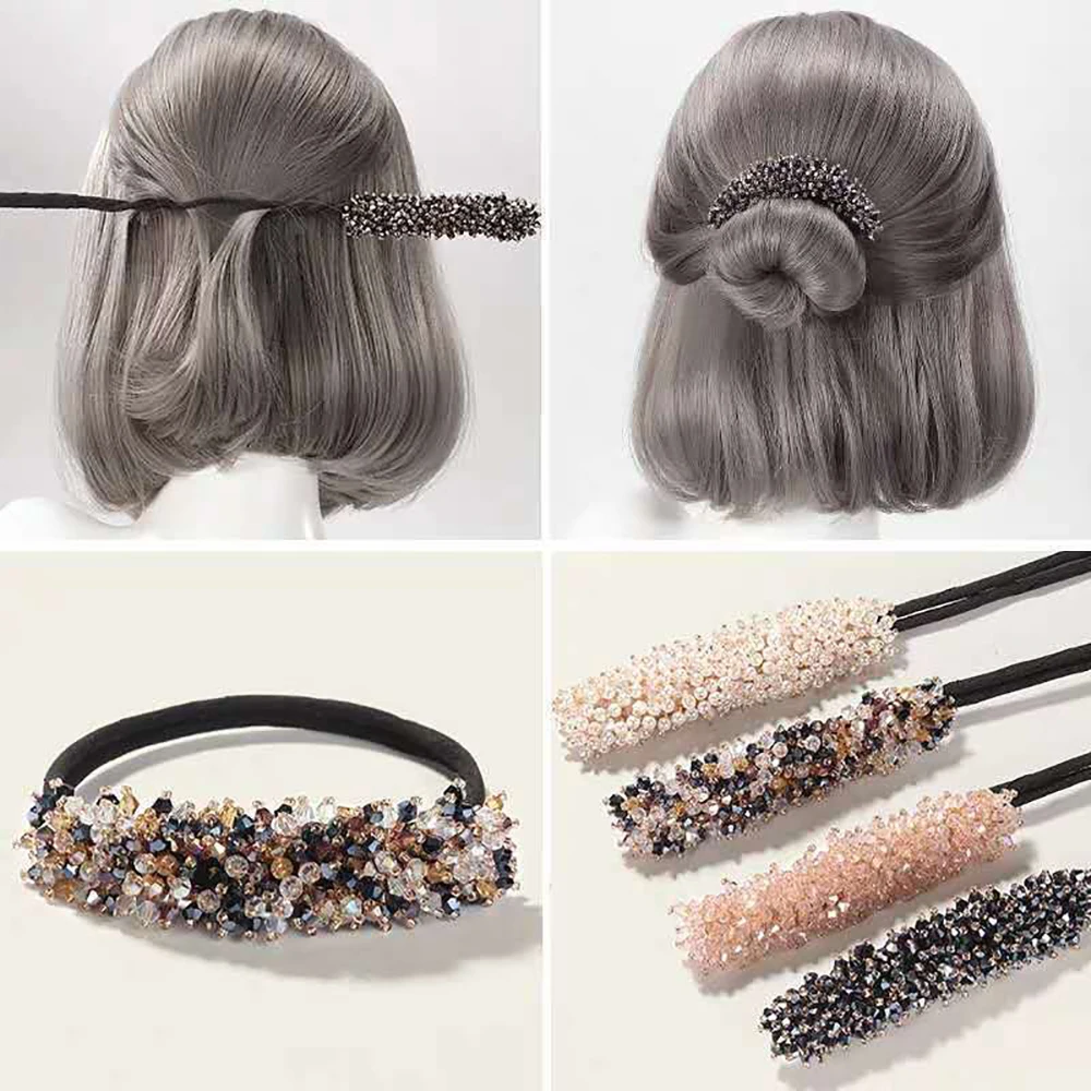 Fashion Crystal Hair Roller Women Girls Ponytail Bun Twist Clip Acetate Banana Hair Curler Headwear Styling Accessories
Fashion Crystal Hair Roller Women Girls Ponytail Bun Twist Clip Acetate Banana Hair Curler Headwear Styling Accessories