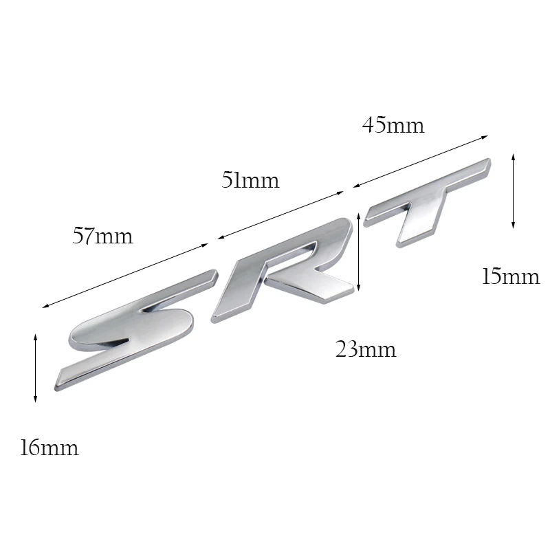 For Chrysler Aspen Crossfire for Dodge Jeep Cherokee Wrangler Car Styling 1pcs 3D Metal SRT Sticker Rear Trunk Emblem Badge
For Chrysler Aspen Crossfire for Dodge Jeep Cherokee Wrangler Car Styling 1pcs 3D Metal SRT Sticker Rear Trunk Emblem Badge