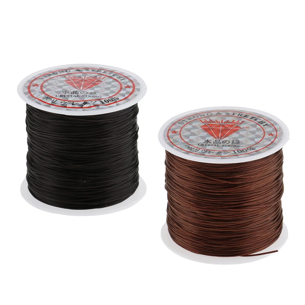 60M Elastic Thread, Elastic String for Bracelet, Necklaces, Bead Weaving And Other Jewelry Craft Projects - 2 Colors
60M Elastic Thread, Elastic String for Bracelet, Necklaces, Bead Weaving And Other Jewelry Craft Projects - 2 Colors