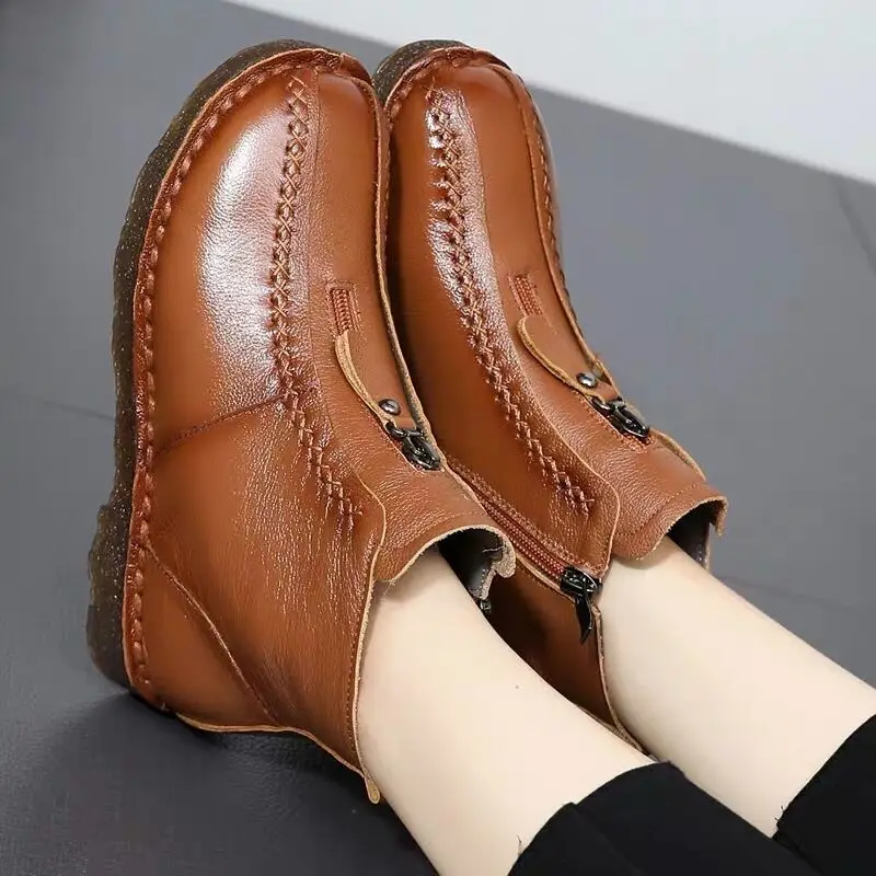 Женские зимние ботинки, повседневная женская обувь из искусственной кожи, плюшевые теплые хлопковые ботинки, женская обувь на плоской подо...
Женские зимние ботинки, повседневная женская обувь из искусственной кожи, плюшевые теплые хлопковые ботинки, женская обувь на плоской подо...