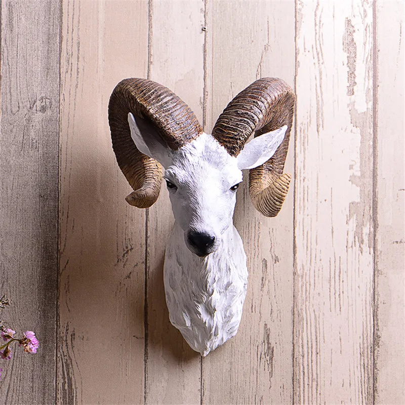33cm American Retro Deer Head Figurine Wall Decoration 3D Animal Resin Sheep Art Sculpture Home Wall Hanging Decoration R2656
33cm American Retro Deer Head Figurine Wall Decoration 3D Animal Resin Sheep Art Sculpture Home Wall Hanging Decoration R2656