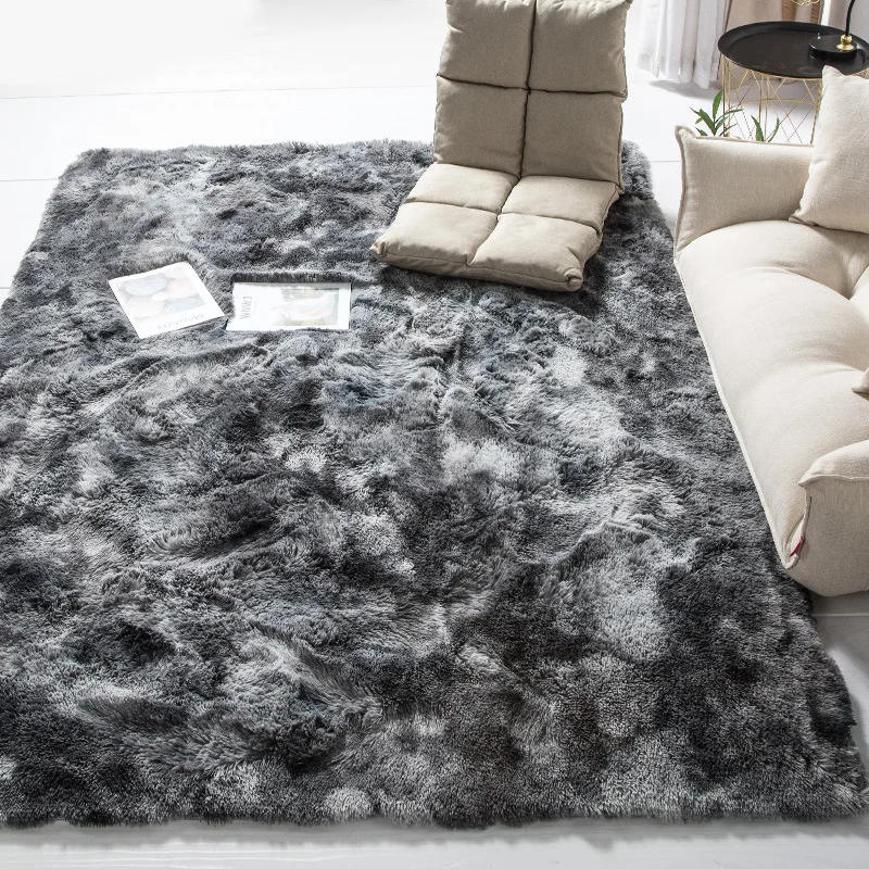 Nordic Lounge Fluffy Non-slip Mixed Dyed Carpet Living Room Bedroom Center Carpet Black Gray Pink Blue Large Size Hair Rugs
Nordic Lounge Fluffy Non-slip Mixed Dyed Carpet Living Room Bedroom Center Carpet Black Gray Pink Blue Large Size Hair Rugs