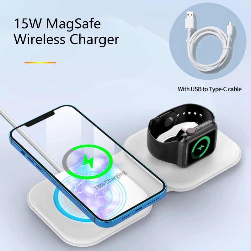 15W Magnetic Wireless Charger For iPhone 12Pro/11/XS /XR Magnet Qi Fast Charging For iPhone/Airpods Pro/iWatch Wireless Charger
15W Magnetic Wireless Charger For iPhone 12Pro/11/XS /XR Magnet Qi Fast Charging For iPhone/Airpods Pro/iWatch Wireless Charger