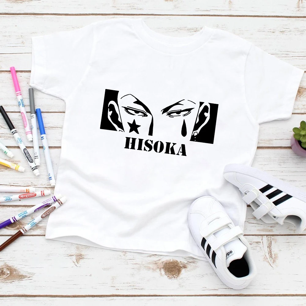 Anime Hisoka Printed Kids Tshirt Urbano Leisure Camiseta Summer Streetwear Cool Breathable Boys Tops White Toddler Tees Oversize
Anime Hisoka Printed Kids Tshirt Urbano Leisure Camiseta Summer Streetwear Cool Breathable Boys Tops White Toddler Tees Oversize