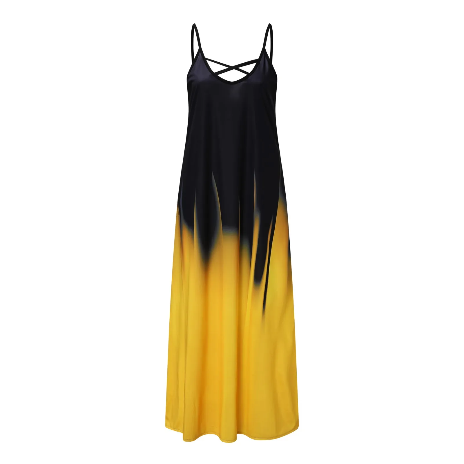 40# Printing Sleeveless Strap Dress Maxi Dress Casual Sundress Beach Long Dress Women Cross Low Cut Dress Plus Size Robe Femme
40# Printing Sleeveless Strap Dress Maxi Dress Casual Sundress Beach Long Dress Women Cross Low Cut Dress Plus Size Robe Femme