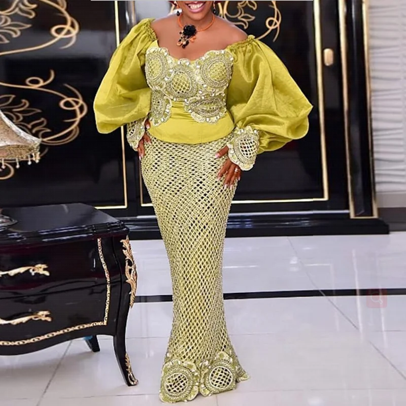 Luxury Dresses For Women Bodycon Mermaid Sexy Maxi Dress Elegant Wedding Gowns Ankara Ladies Long Dress 2022 New Fashion Robes
Luxury Dresses For Women Bodycon Mermaid Sexy Maxi Dress Elegant Wedding Gowns Ankara Ladies Long Dress 2022 New Fashion Robes