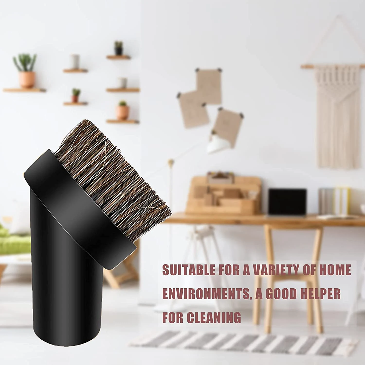 Round Dust Brush 25mm Soft Horse Hair 1.25 Vacuum Attachment Replacement with 1-1/4" to 1-3/8 Horse Adapter
Round Dust Brush 25mm Soft Horse Hair 1.25 Vacuum Attachment Replacement with 1-1/4" to 1-3/8 Horse Adapter
