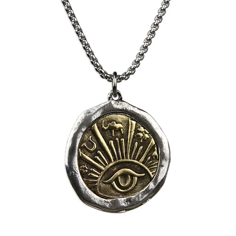 Men's Evil Eye Good Luck Pendant Women's Necklace Men's Masculine Charm Necklace Punk Party Jewelry Gift Handmade Necklace
Men's Evil Eye Good Luck Pendant Women's Necklace Men's Masculine Charm Necklace Punk Party Jewelry Gift Handmade Necklace
