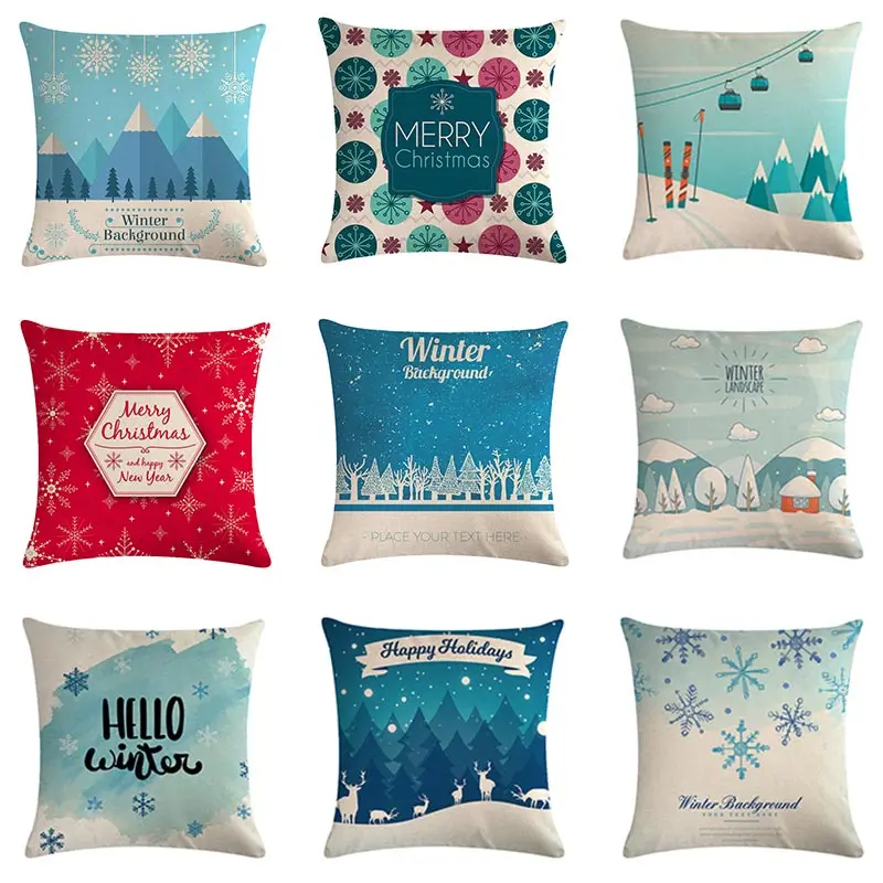45x45cm Merry Christmas Throw Pillow Cover Cotton Linen Hello Winter Happy Holiday Cushions Cover Home Decor Snow Pillowcase
45x45cm Merry Christmas Throw Pillow Cover Cotton Linen Hello Winter Happy Holiday Cushions Cover Home Decor Snow Pillowcase