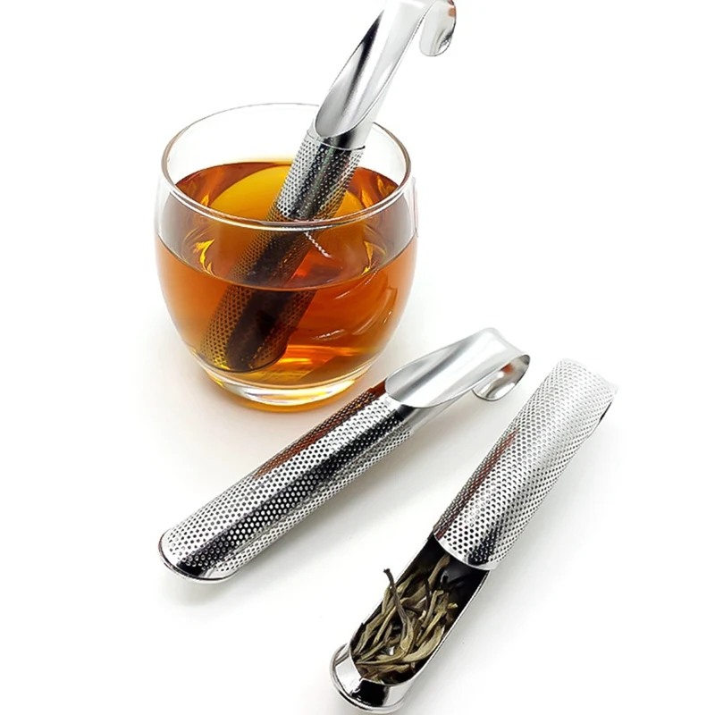 Tea Strainer Stainless Steel Infuser Pipe Design Touch Feel Holder Tool Tea Spoon Infuser Filter Kitchen Tools Tea Accessories
Tea Strainer Stainless Steel Infuser Pipe Design Touch Feel Holder Tool Tea Spoon Infuser Filter Kitchen Tools Tea Accessories