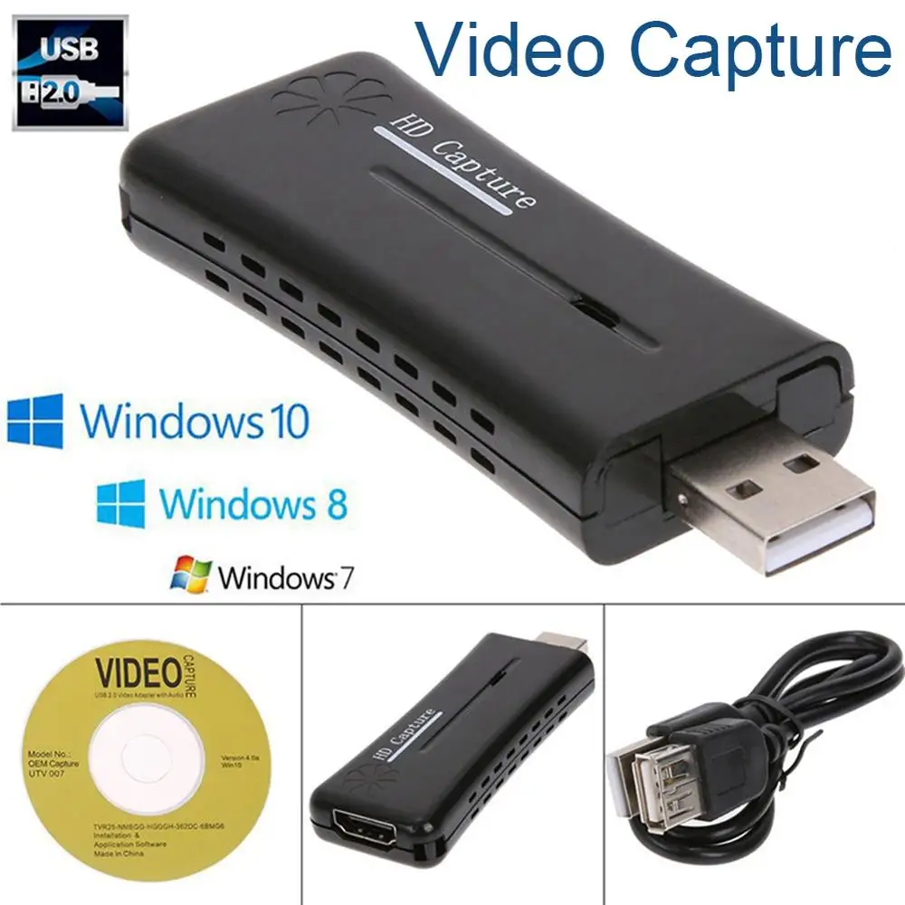 Мини-приставка для видеозахвата 4K 1080P HDMI-USB 2 0 USB2.0 | Безопасность и защита