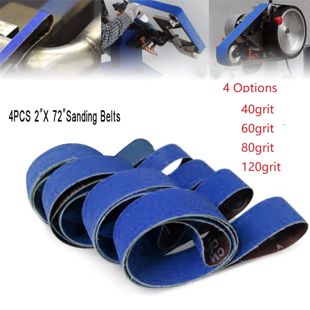 4pcs 2"x 72" Sanding Belts 40/60/80/120 Grit Wet Dry Sandpaper Bands Coarse Grinding Abrasive Bands For Sander Power Rotary Tool
4pcs 2"x 72" Sanding Belts 40/60/80/120 Grit Wet Dry Sandpaper Bands Coarse Grinding Abrasive Bands For Sander Power Rotary Tool