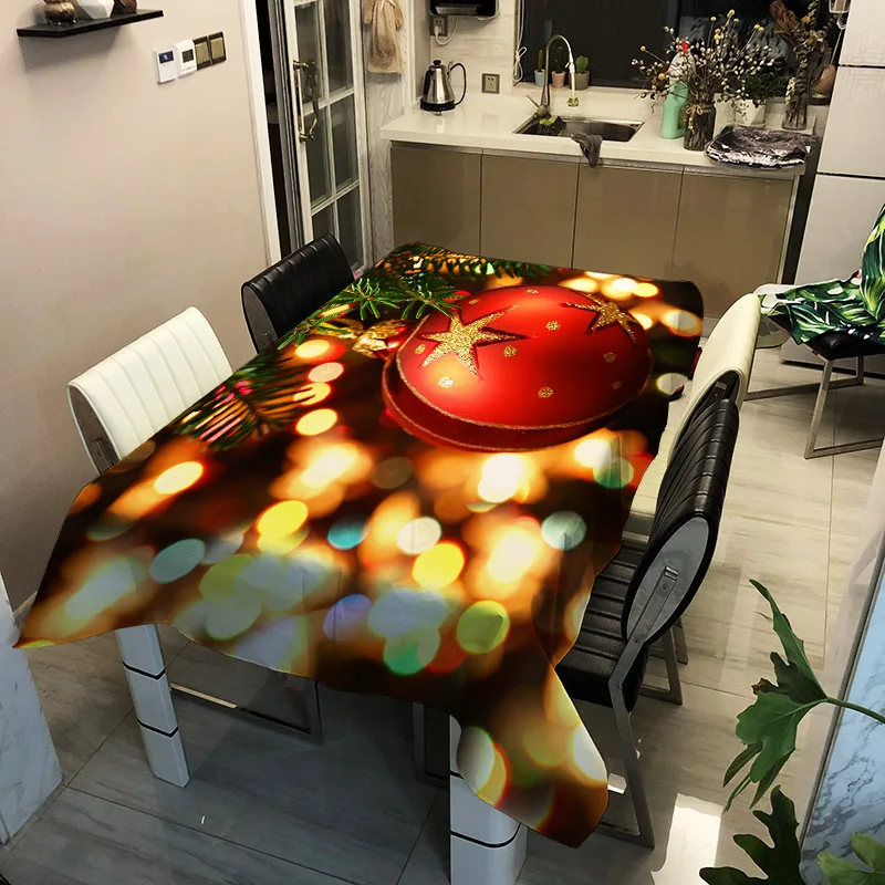 Beautiful Christmas Decoration Tablecloth Oilproof Waterproof Rectangular Table Cloth Practical Tablecloth for Christmas Dinner
Beautiful Christmas Decoration Tablecloth Oilproof Waterproof Rectangular Table Cloth Practical Tablecloth for Christmas Dinner