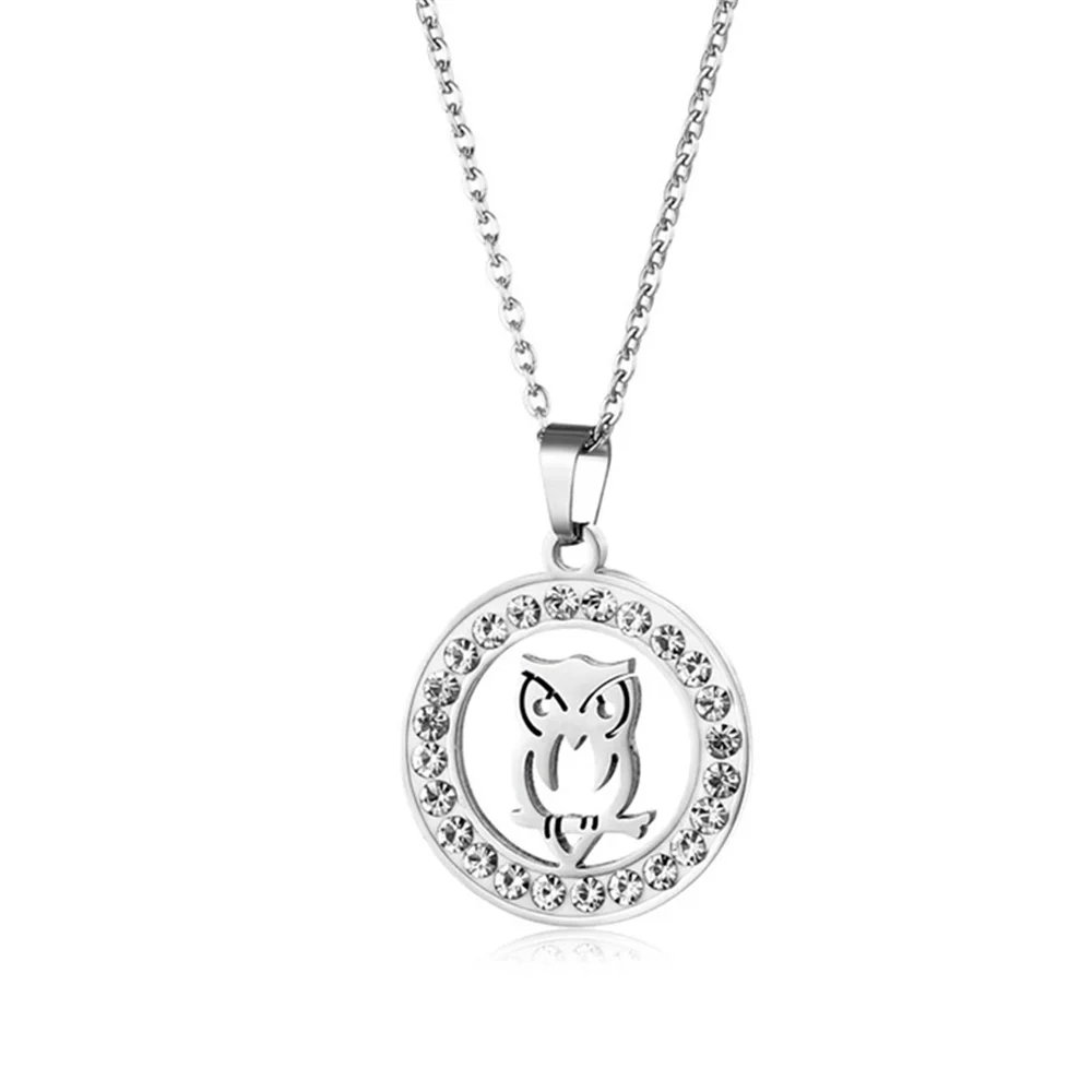Stainless Steel Necklace NEW Crystal Rhinestone Animal Owl Necklaces For Women Wedding Valentine's Day
Stainless Steel Necklace NEW Crystal Rhinestone Animal Owl Necklaces For Women Wedding Valentine's Day