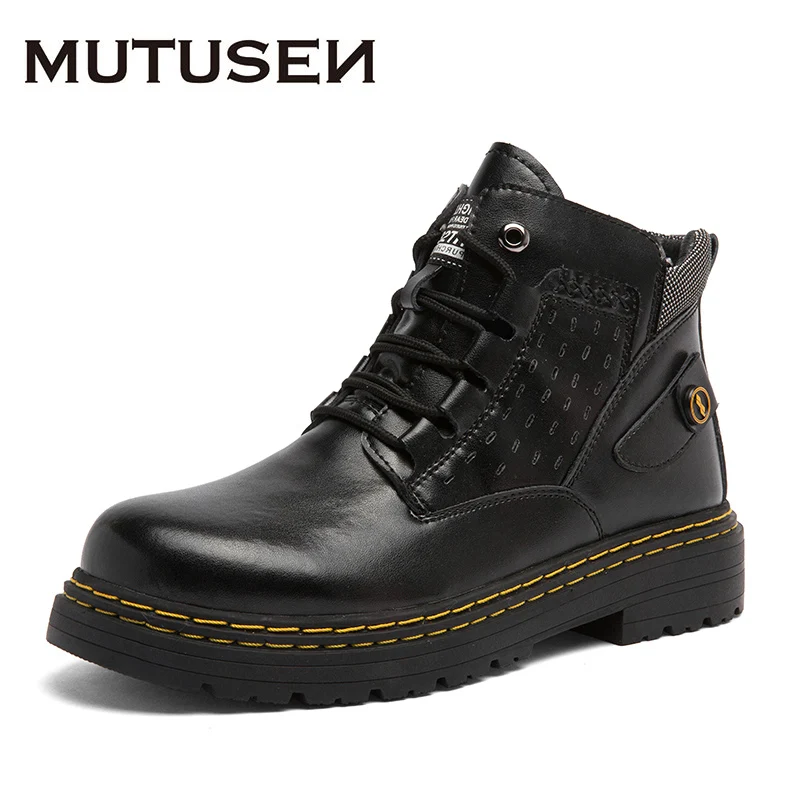 Winter High Cut Mens Shoes Genuine Leather Men Ankle Boots Warm Fur Casual Short Boots Motorcycle Martin 2021 Autumn New
Winter High Cut Mens Shoes Genuine Leather Men Ankle Boots Warm Fur Casual Short Boots Motorcycle Martin 2021 Autumn New