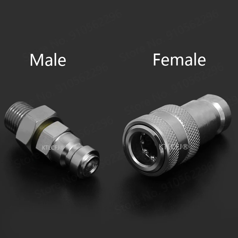 

GT-LKJI Hydraulic Quick Couping Jonit Coupler M10/M16*1.5 High Pressure 70MPa Inch Close Type Plug Socket Connector