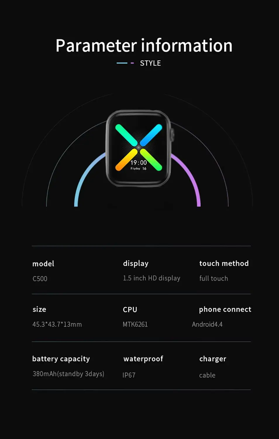 2021 Newest C500 Smart Watch Series 5 Men Women Smartwatch Support Bluetooth Sim Call TF Card Music Play For Android&IOS Phone
2021 Newest C500 Smart Watch Series 5 Men Women Smartwatch Support Bluetooth Sim Call TF Card Music Play For Android&IOS Phone