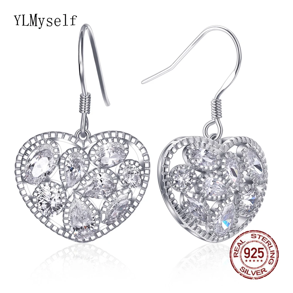 Real 925 sterling silver earring heart jewelry fast delivery best gift Crystal jewellery high quality lovely 925 hook earrings
Real 925 sterling silver earring heart jewelry fast delivery best gift Crystal jewellery high quality lovely 925 hook earrings