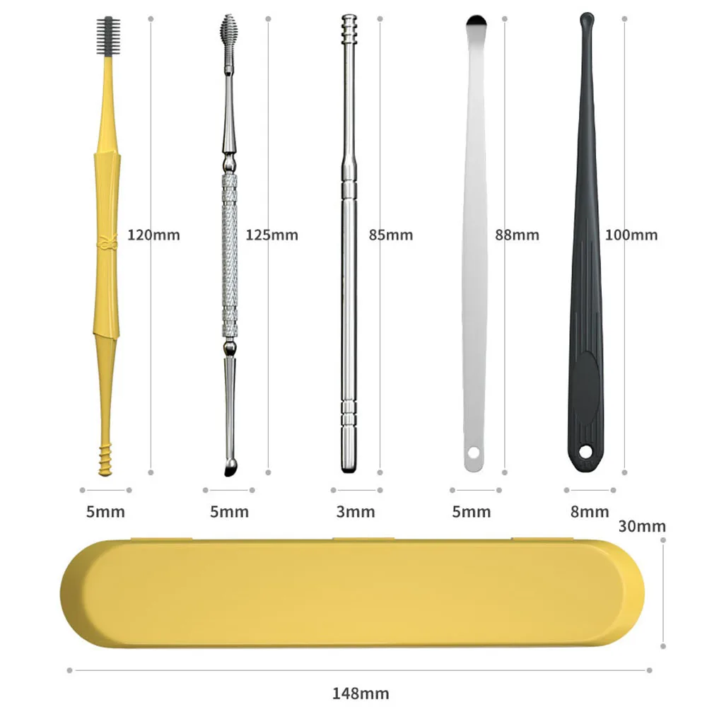 Double-End Spiral Dug Ear Roll Spoon Cleaning Three Ring Ear Canal Cleaner Stainless Steel Practical Portable Mini Care Tool 
Double-End Spiral Dug Ear Roll Spoon Cleaning Three Ring Ear Canal Cleaner Stainless Steel Practical Portable Mini Care Tool