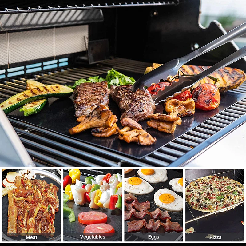 5/10PC BBQ Grill Mat Easily Cleaned Non-stick Barbecue Grill Mat Heavy Duty High Temperature Resistance Kitchen BBQ Accessories
5/10PC BBQ Grill Mat Easily Cleaned Non-stick Barbecue Grill Mat Heavy Duty High Temperature Resistance Kitchen BBQ Accessories