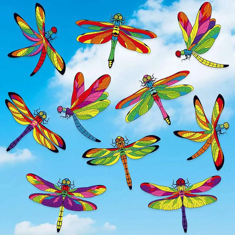 Dragonfly Double-Sided Static Cling Window Stickers - Set of 10 Decorative Decals
Dragonfly Double-Sided Static Cling Window Stickers - Set of 10 Decorative Decals