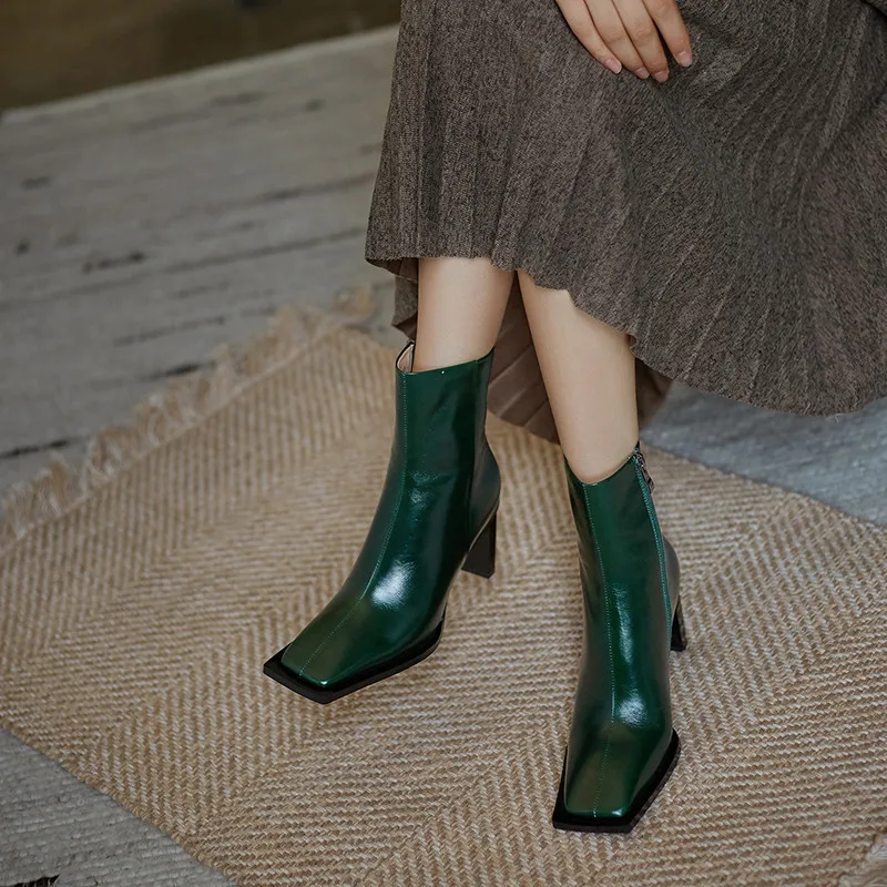 FEDONAS Elegant Retro Genuine Leather Women's Boots Leather Side Zipper Newest Winter High Heels Shoes Party Dancing Shoes Woman
FEDONAS Elegant Retro Genuine Leather Women's Boots Leather Side Zipper Newest Winter High Heels Shoes Party Dancing Shoes Woman