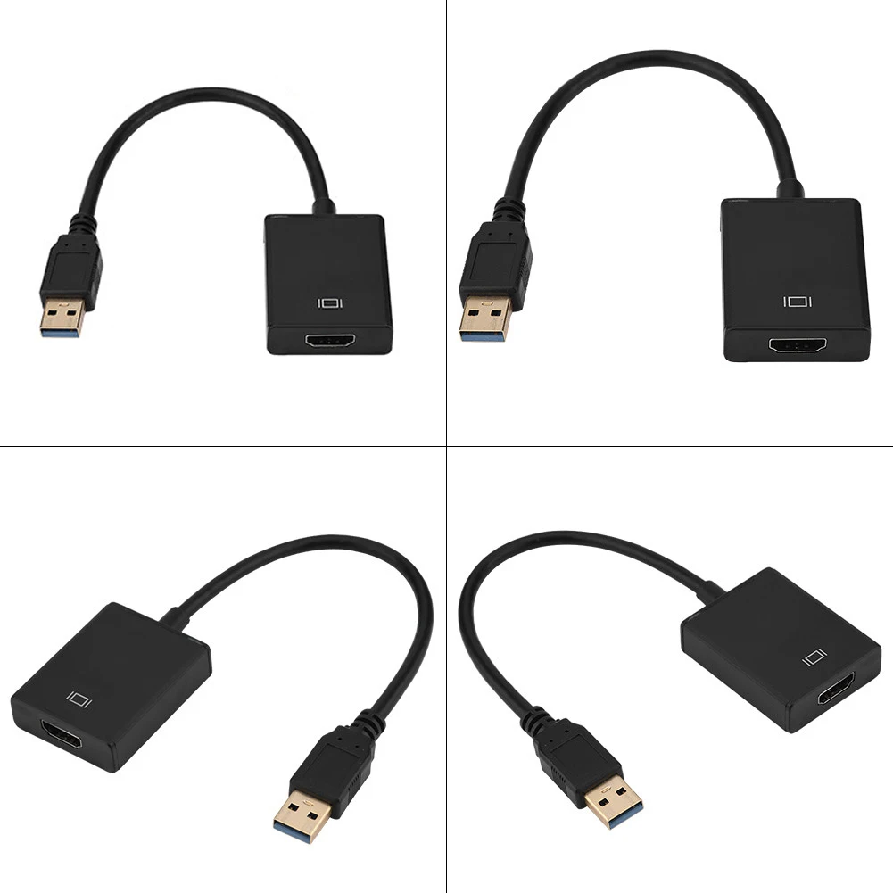 SOONHUA USB 3.0 To HDMI-Compatible 1080P 5.0Gbps Video External Adapter Converter Transfer Cable For PC / Laptop / HDTV
SOONHUA USB 3.0 To HDMI-Compatible 1080P 5.0Gbps Video External Adapter Converter Transfer Cable For PC / Laptop / HDTV