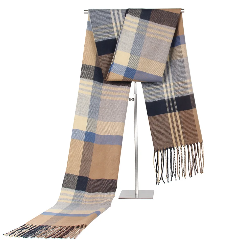 Europe and the United States new imitation cashmere warm neck middle-aged striped grid men's scarf giveaway factory direct sales
Europe and the United States new imitation cashmere warm neck middle-aged striped grid men's scarf giveaway factory direct sales
