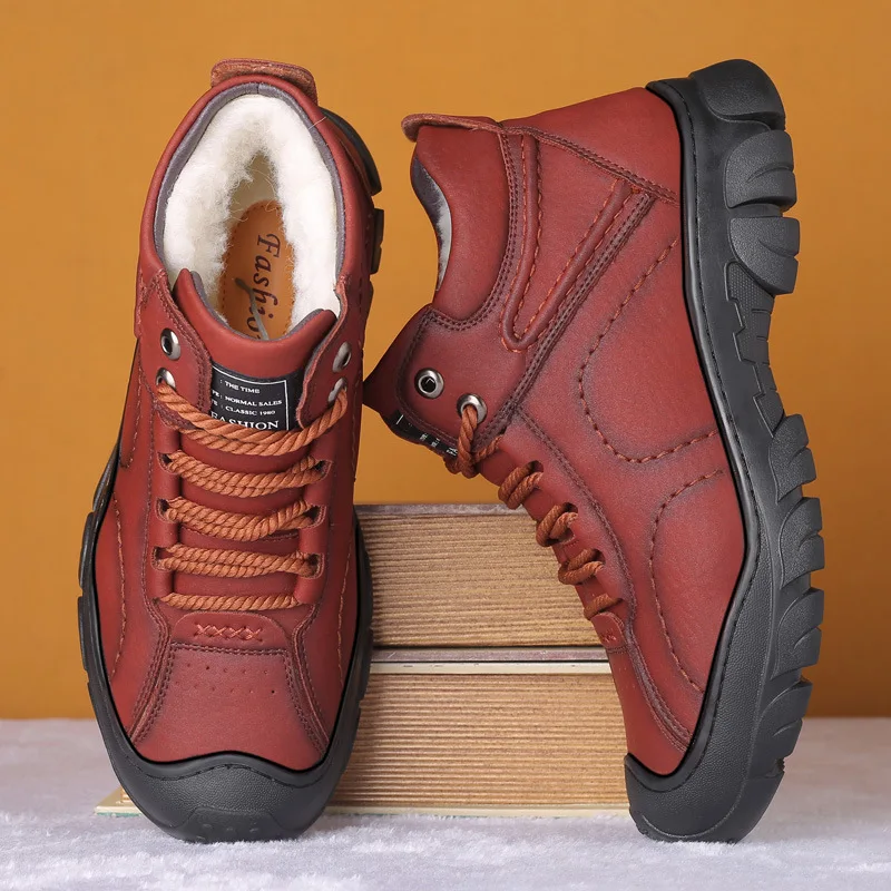 New Wool Men's Snow Boots Fashion Protective Wear-resistant Special Offer Men's Boots Warm and Comfortable Winter Hiking Boots
New Wool Men's Snow Boots Fashion Protective Wear-resistant Special Offer Men's Boots Warm and Comfortable Winter Hiking Boots