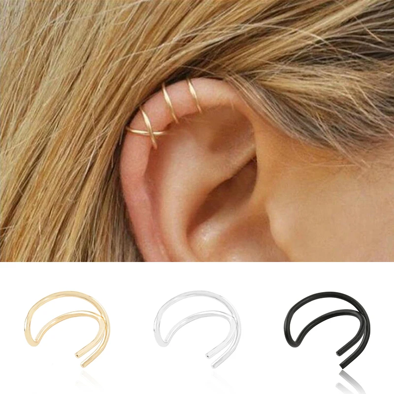 1 Pair New No Piercing Earrings Fashion Girls Clip On Earring Women Cuff Ear Studs Cartilage Ear Clip Wrap Jewellery
1 Pair New No Piercing Earrings Fashion Girls Clip On Earring Women Cuff Ear Studs Cartilage Ear Clip Wrap Jewellery