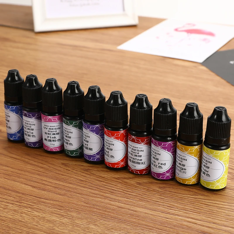 Mix Color Epoxy UV Resin 10g Dye Colorant Resin Pigment Fast Curing DIY Craft Jewelry Making Accessories 10 Colors
Mix Color Epoxy UV Resin 10g Dye Colorant Resin Pigment Fast Curing DIY Craft Jewelry Making Accessories 10 Colors