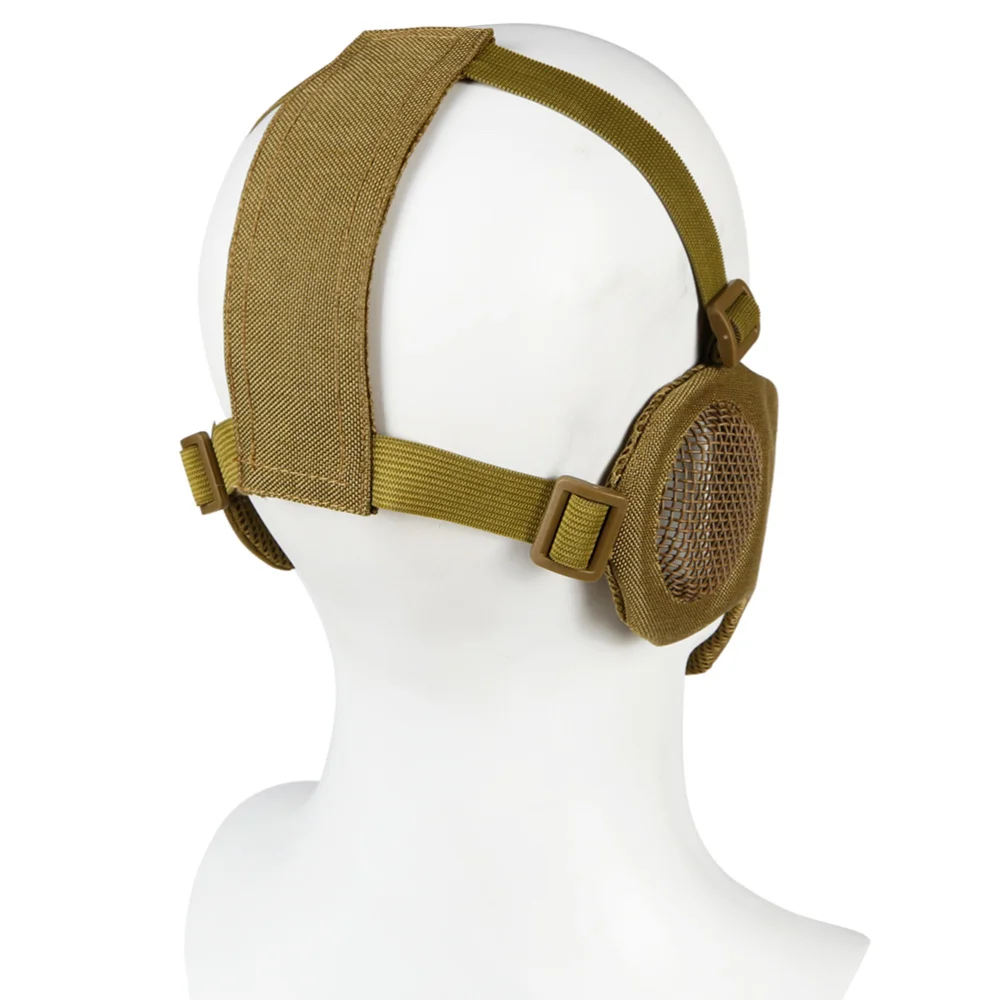 Airsoft and Paintball CS Foldable Half Face Low-carbon Steel Mesh Style Comfortable Adjustable Protective Mask
Airsoft and Paintball CS Foldable Half Face Low-carbon Steel Mesh Style Comfortable Adjustable Protective Mask