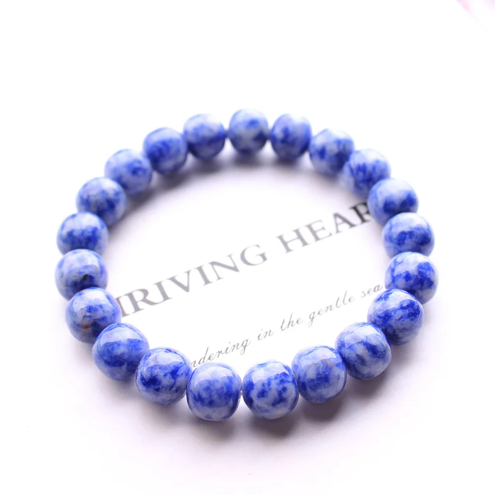 Natural blue sodalite old bead bracelet, handmade crystal gemstone jewelry, women's yoga lucky elastic bracelet
Natural blue sodalite old bead bracelet, handmade crystal gemstone jewelry, women's yoga lucky elastic bracelet