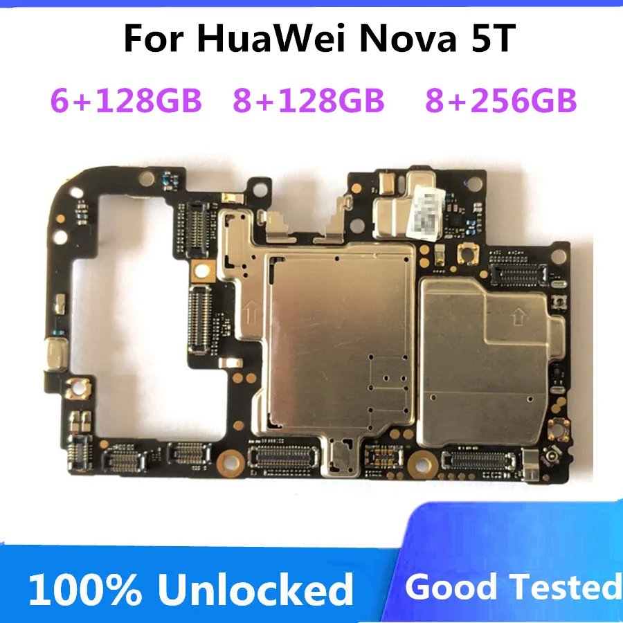 Для HuaWei Nova 5T Замена оригинальной материнской платы полные чипы материнская плата